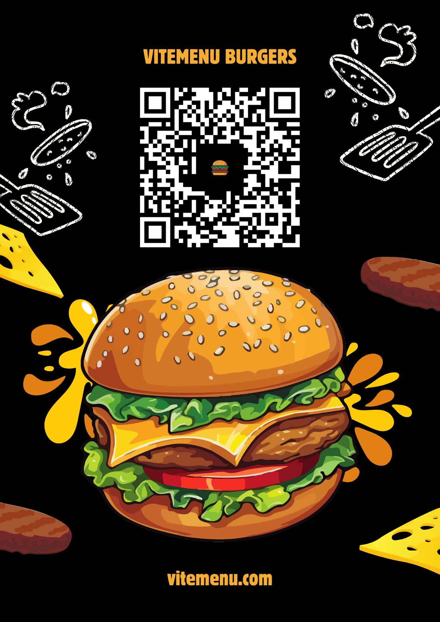 Burger Menü Şablonu